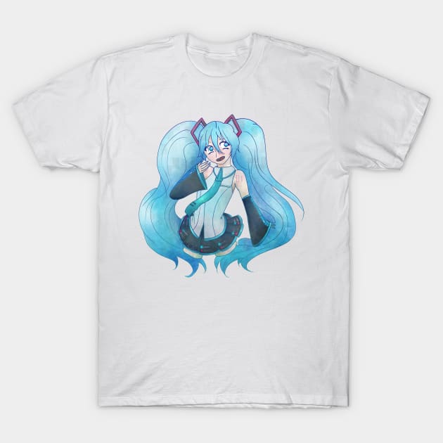 Hatsune Miku Vocaloid T Shirt Sticker And More T-Shirt by nhitori